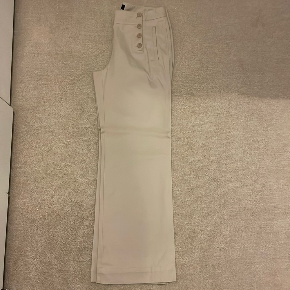Size 4 Talbots Mariner button-front wide leg trouser pants